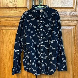 Boys Long-Sleeved Dinosaur Shirt